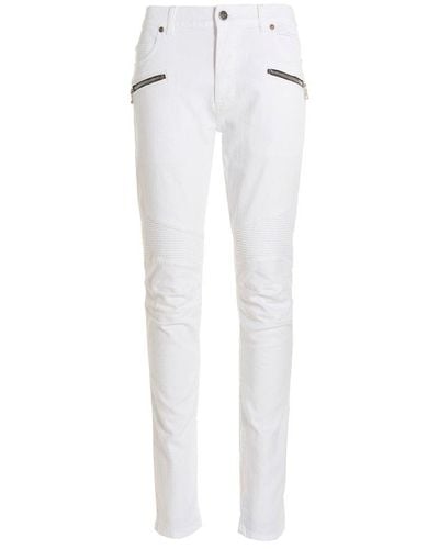 Balmain Double Stonewash Jeans - White