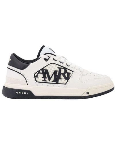 Amiri Logo Embossed Low-top Trainers - White