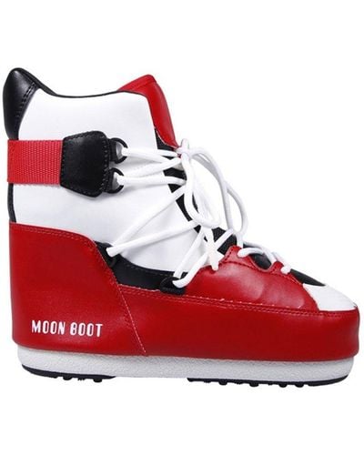 Moon Boot Sneaker Mid Snow Boots - Red