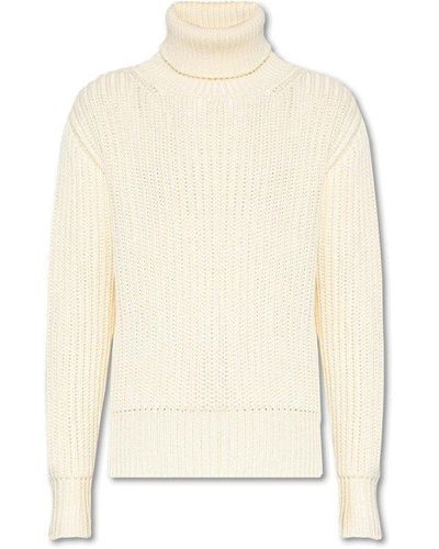 Bally Cotton Turtleneck Sweater - White