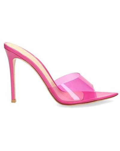 Gianvito Rossi Pointed-toe Heeled Sandals - Pink