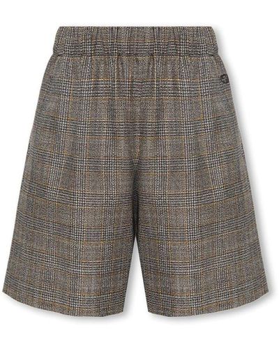 Gucci Elastic Waist Knee-length Shorts - Grey