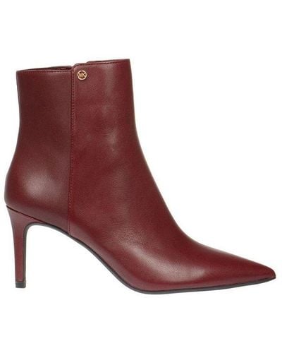 michael kors boots red