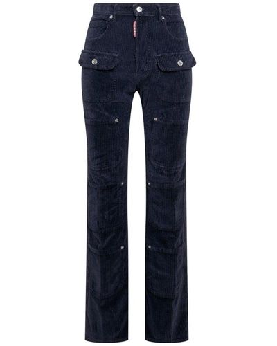 DSquared² Multi-Pockets Trousers - Blue
