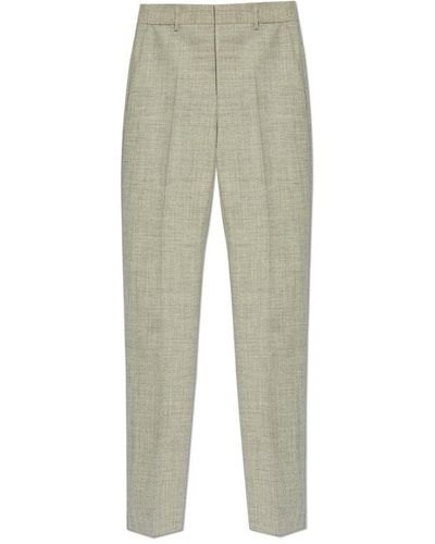Versace Logo-patch Tailored Trousers - Green