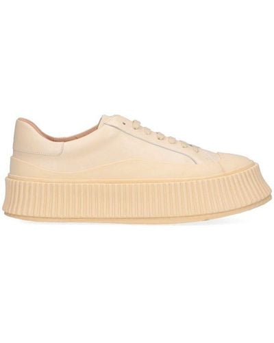 Jil Sander Lace-up Chunky Sneakers - Natural
