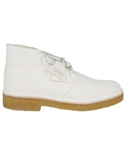 White Clarks Shoes for Men | Lyst