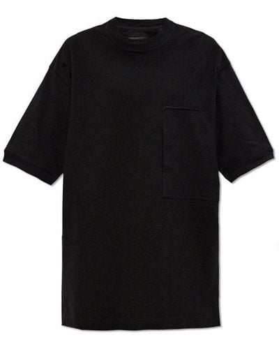 Y-3 T-shirt With Pocket, - Black
