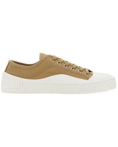 A.P.C. Lace-up Trainers - Natural