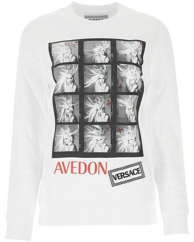 Versace Graphic Printed Sweatshirt - White