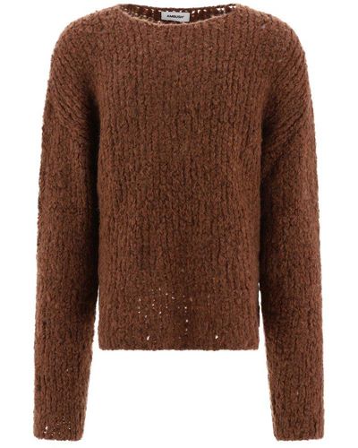 Ambush Mohair Blend Sweater - Brown