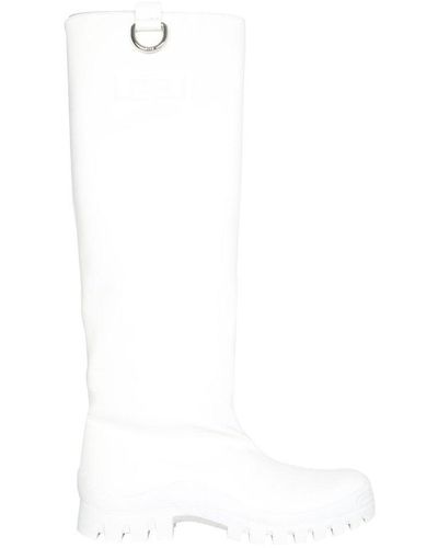 MSGM Logo Patch Put-on Rain Boots - White