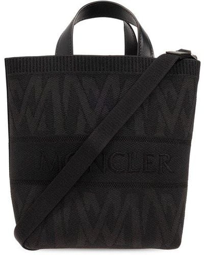 Moncler Mini Knit Tote Bag Bags - Black
