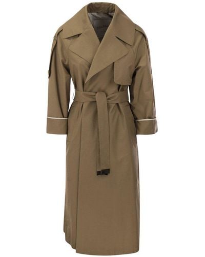 Max Mara The Cube Belted Trench Coat - Natural