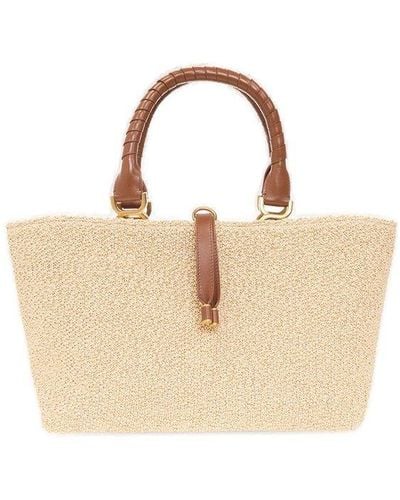 Chloé ‘Marcie Small’ Shopper Bag - Natural