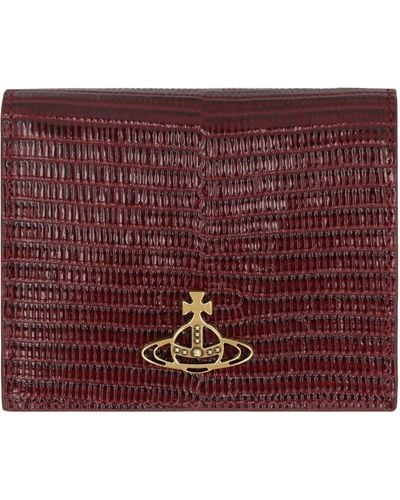 Vivienne Westwood Leather Wallet - Purple