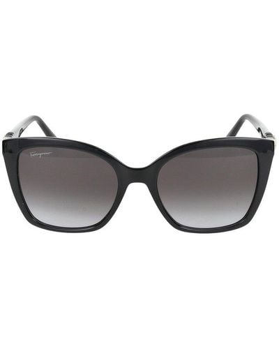 Ferragamo Butterfly Frame Sunglasses - Black