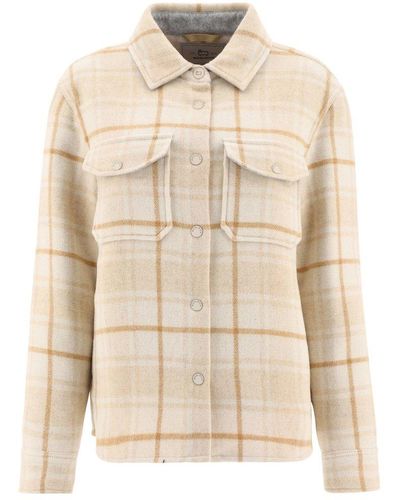 Woolrich Check Pattern Button-up Shirt - Natural