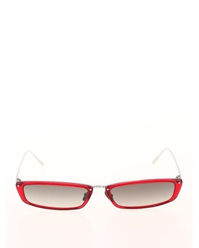 Linda Farrow Rectangular Frame Sunglasses - Multicolour