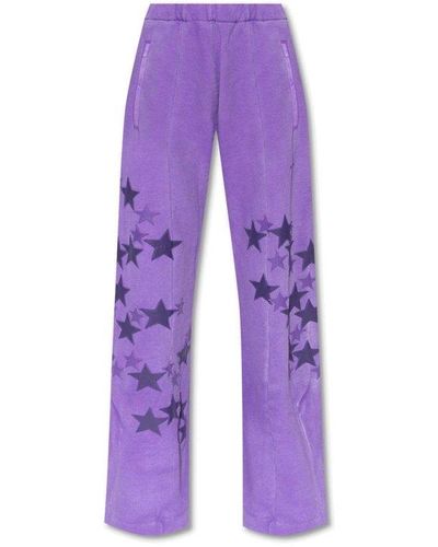 Amiri Sweatpants With Logo - Purple