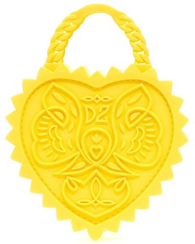 DSquared² Heart Tote - Yellow