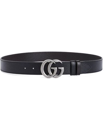 Gucci Grained Leather Belt - Black