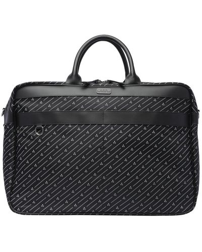 A.P.C. All-over Logo-printed Zipped Luggage Bag - Black