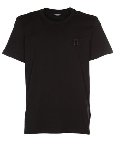Dondup Short-sleeved Crewneck T-shirt - Black