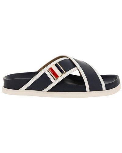 Thom Browne Buckled Criss Cross Sandals - Multicolor