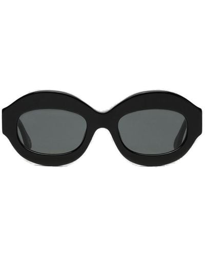 Marni Round Frame Sunglasses - Black