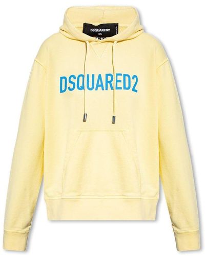 DSquared² Hoodie With Logo - Yellow