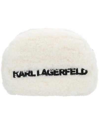 Karl Lagerfeld Cara Loves Karl Crossbody Bag - White