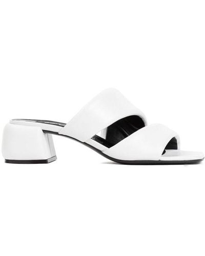 Sergio Rossi Spongy Open Toe Sandals - White