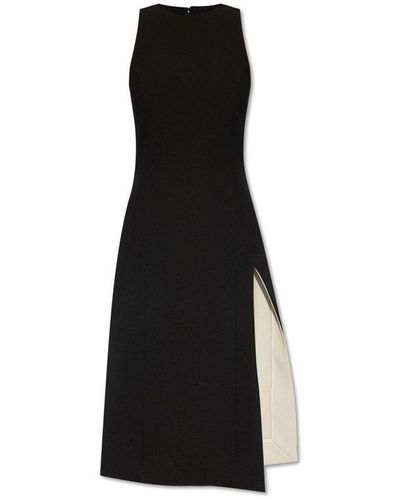 Ami Paris Sleeveless Midi Dress - Black
