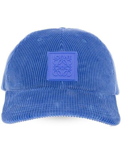 Loewe Logo-Appliquéd Printed Cotton-canvas Bucket Hat - Men - Blue Hats