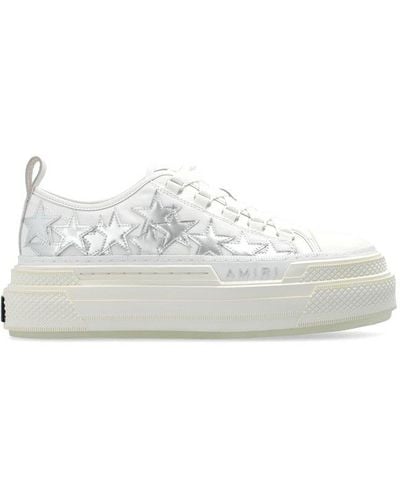 Amiri Stars Court Patform Sneakers - White