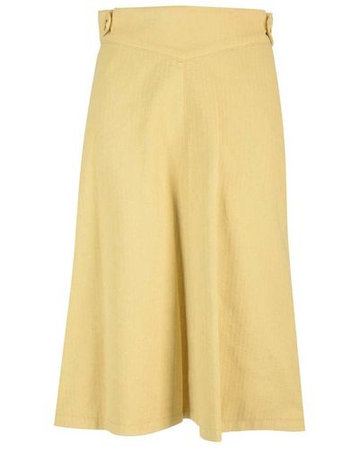 Etro Denim Midi Skirt - Yellow
