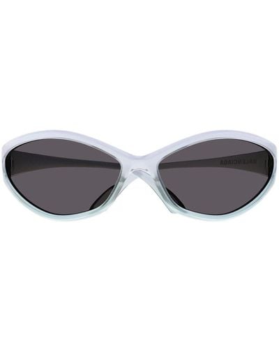 Balenciaga 90s Oval Frame Sunglasses - Gray