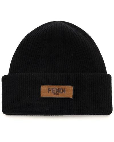 Fendi Wool Cap - Black