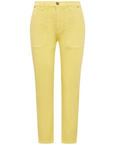 Pinko Cleo Straight-leg Jeans - Yellow