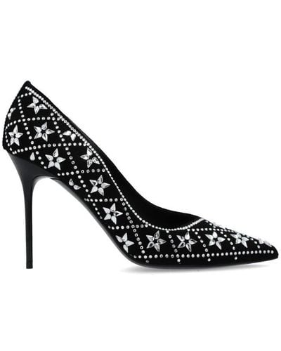 Balmain Ruby Embellished Court Shoes - Black