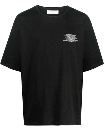 Societe Anonyme Bas Number Printed Crewneck T-shirt - Black