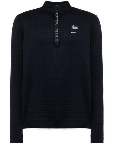 Nike X Patta Running Team Half-zipped Long-sleeved Top - Blue