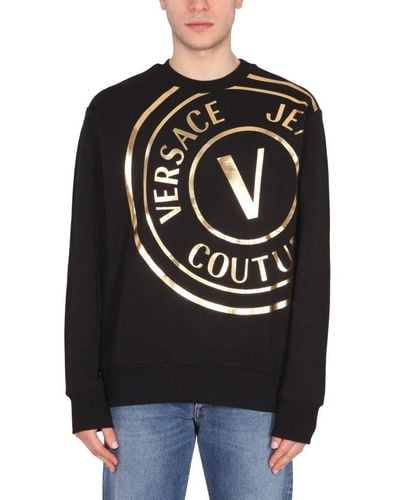 Versace Logo-print Sweatshirt - Black