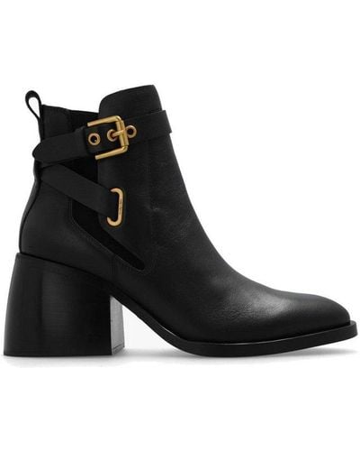 See By Chloé Averi Heeled Ankle Boots - Black