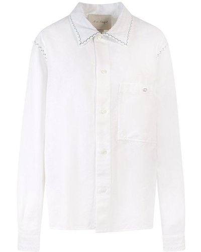 Nick Fouquet Embroidered Buttoned Shirt - White