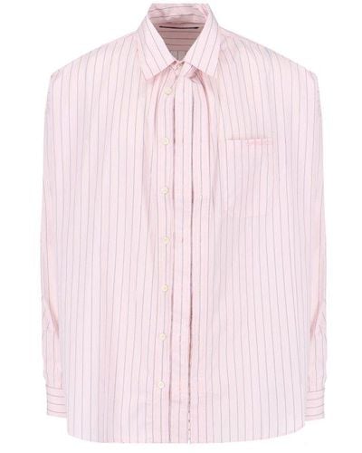 Y. Project Striped Long-sleeved Shirt - Pink