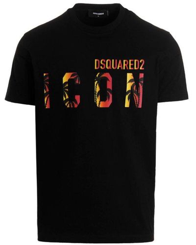 DSquared² Printed T-shirt - Black