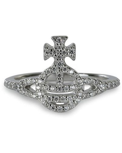 Vivienne Westwood Orb Embellished Ring - Metallic