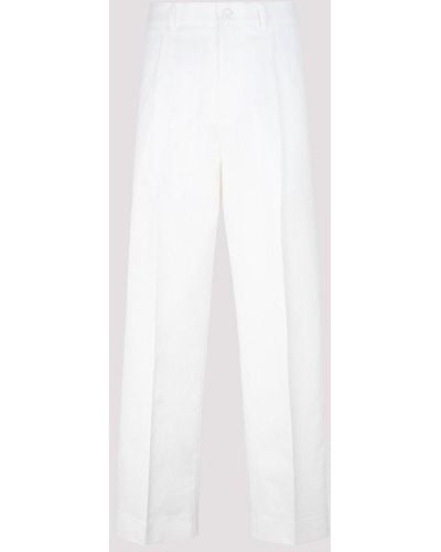 Dior Straight Leg Chino Pants - White